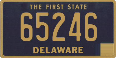 DE license plate 65246