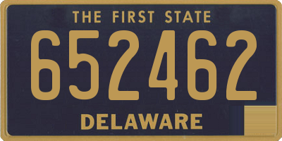 DE license plate 652462