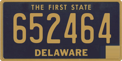 DE license plate 652464
