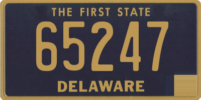 DE license plate 65247