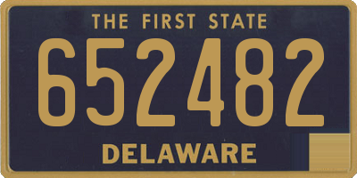 DE license plate 652482