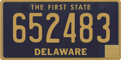 DE license plate 652483