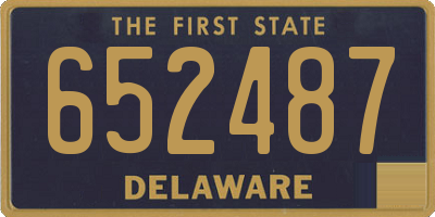 DE license plate 652487