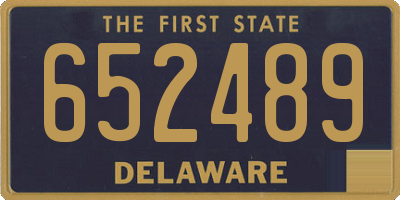 DE license plate 652489