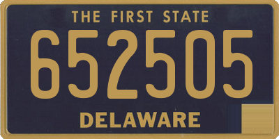 DE license plate 652505