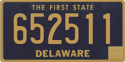 DE license plate 652511