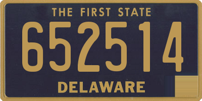 DE license plate 652514