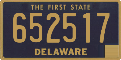 DE license plate 652517