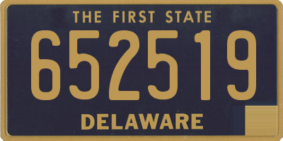 DE license plate 652519