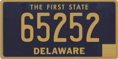 DE license plate 65252
