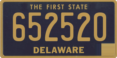 DE license plate 652520