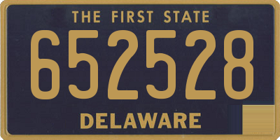 DE license plate 652528