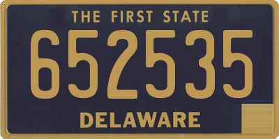 DE license plate 652535
