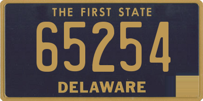 DE license plate 65254