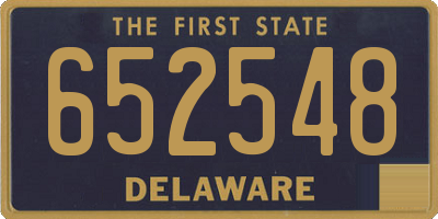 DE license plate 652548