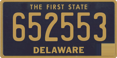 DE license plate 652553