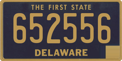 DE license plate 652556