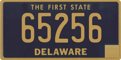 DE license plate 65256