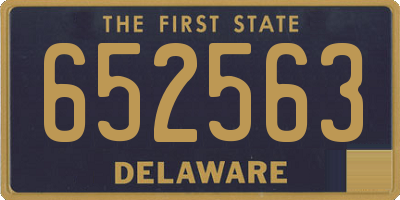 DE license plate 652563