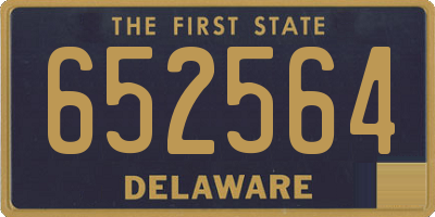 DE license plate 652564