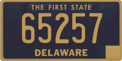 DE license plate 65257