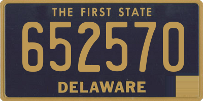 DE license plate 652570
