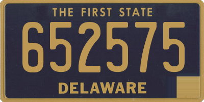 DE license plate 652575