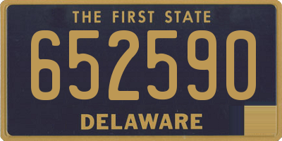 DE license plate 652590