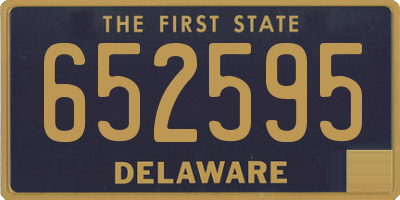 DE license plate 652595