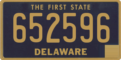 DE license plate 652596