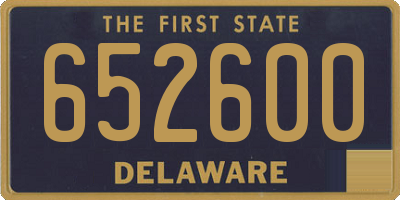 DE license plate 652600