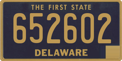 DE license plate 652602