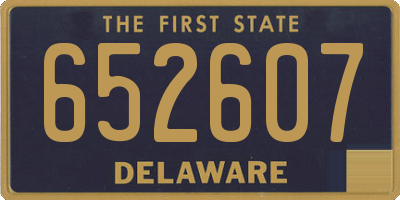 DE license plate 652607