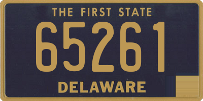 DE license plate 65261