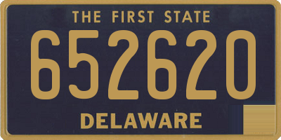 DE license plate 652620
