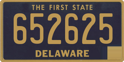 DE license plate 652625