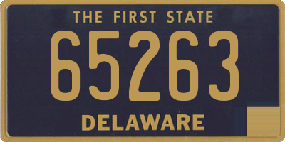 DE license plate 65263