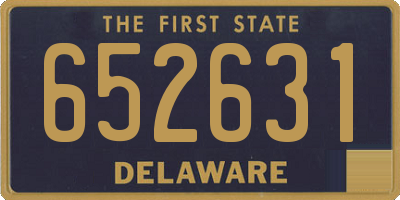 DE license plate 652631