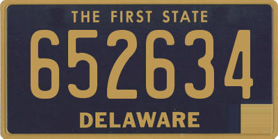 DE license plate 652634