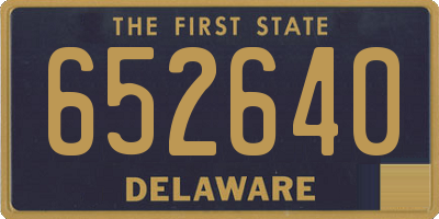 DE license plate 652640
