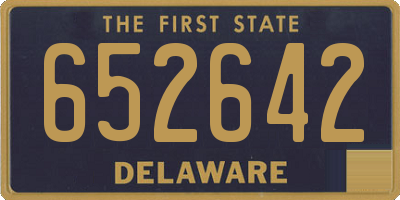 DE license plate 652642