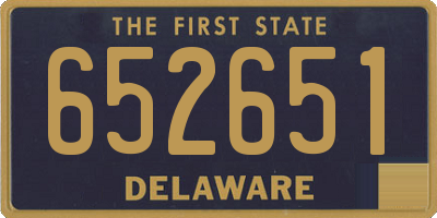 DE license plate 652651