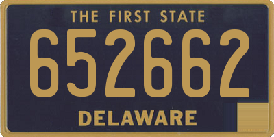 DE license plate 652662