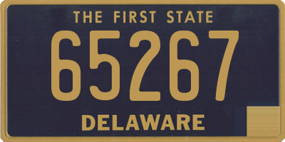 DE license plate 65267