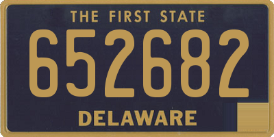 DE license plate 652682