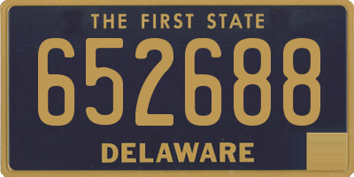 DE license plate 652688