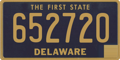 DE license plate 652720
