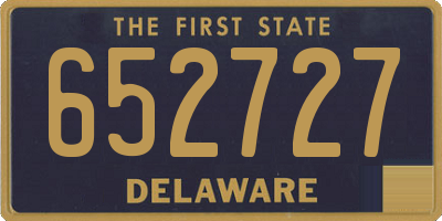 DE license plate 652727