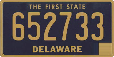 DE license plate 652733