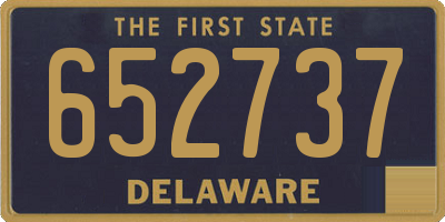 DE license plate 652737